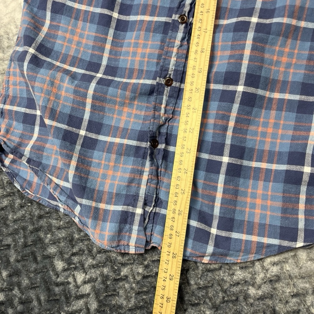 J. Crew Lightweight Flannel Shirt Mens M Blue Plaid Workwear Outdoor - Picture 7 of 10